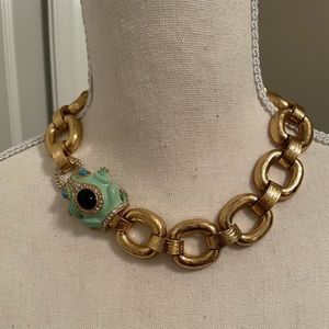 J. Crew necklace with frog detail